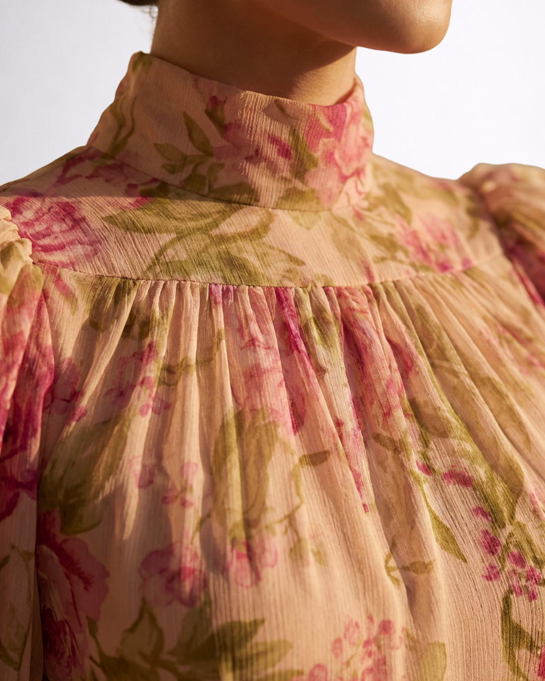 Rosario | Vestido Largo Floral en Chiffon