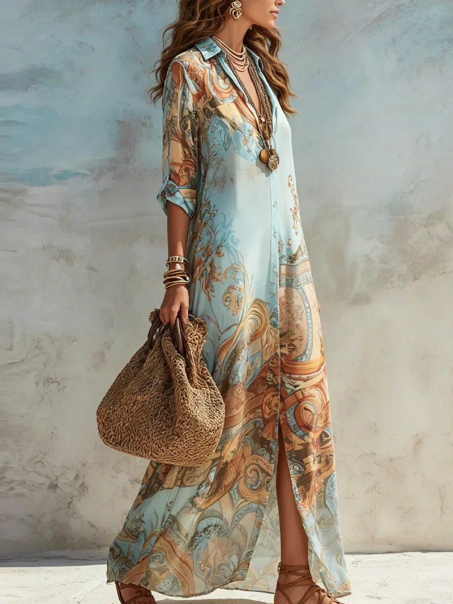 Mara | Vestido elegante de verano de corte fluido