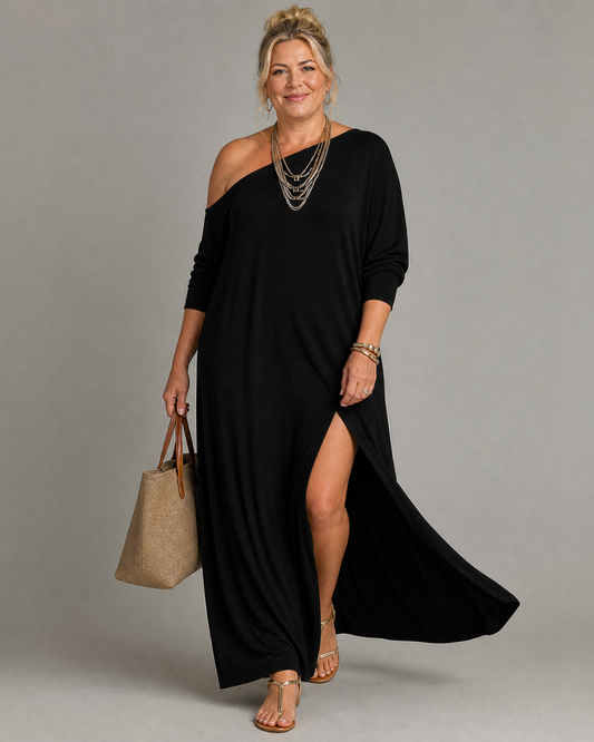 Asterelle | Vestido Midi de un Sólo Hombro