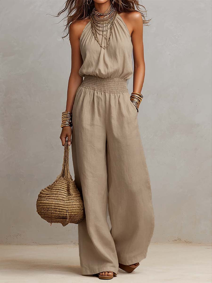 Ainara | Mono con cuello halter