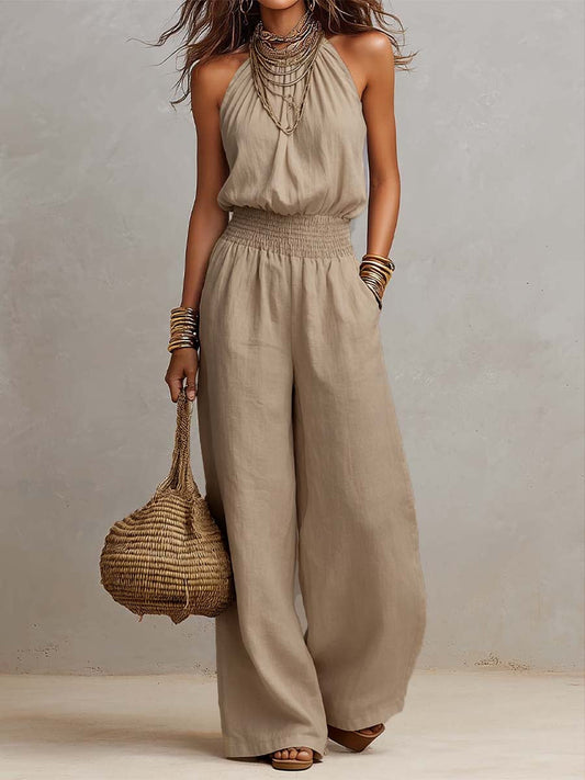Ainara | Mono con cuello halter