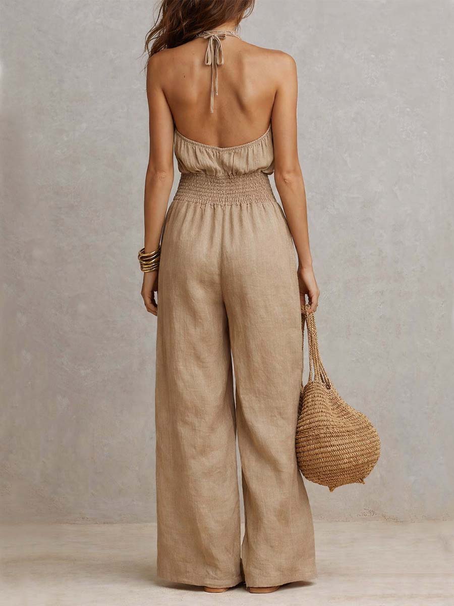 Ainara | Mono con cuello halter