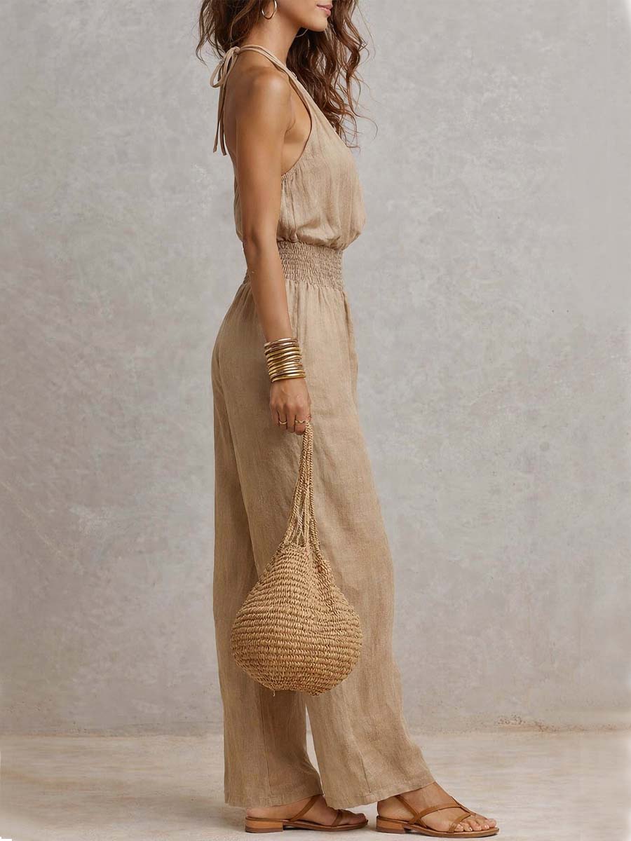 Ainara | Mono con cuello halter