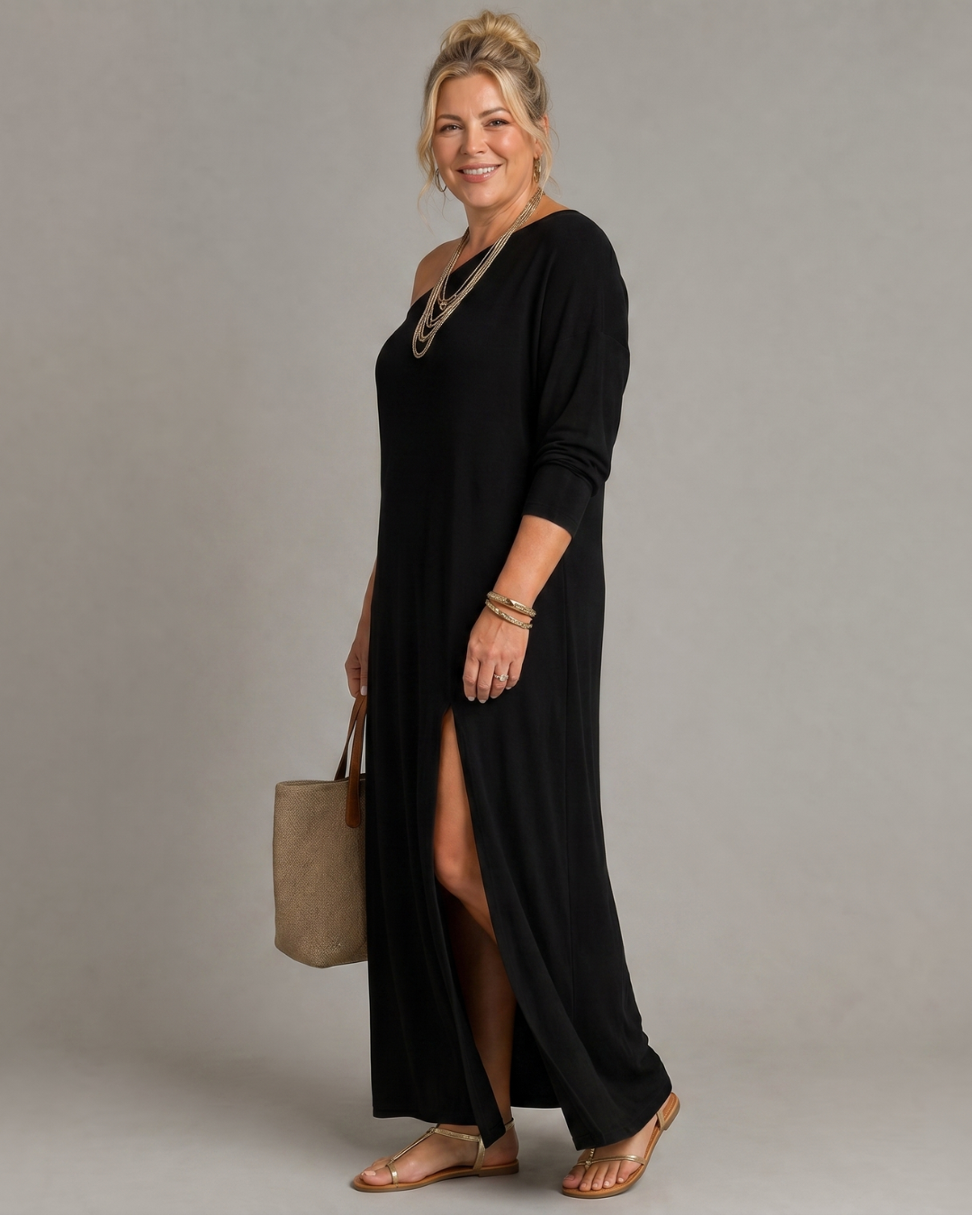 Asterelle | Vestido Midi de un Sólo Hombro
