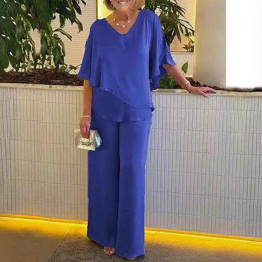 Martha - Conjunto cómodo con pernera ancha