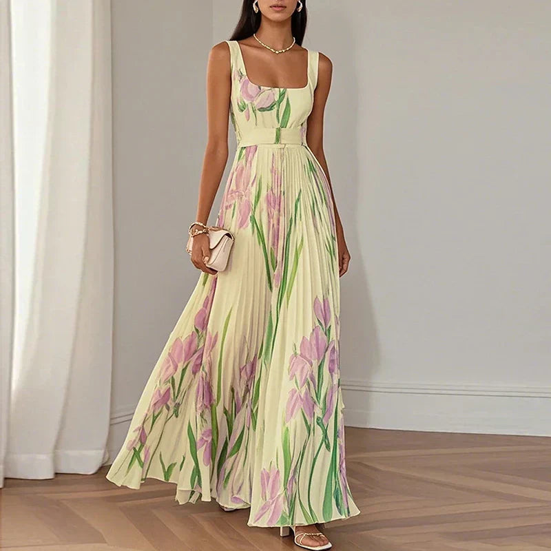 Oriah | Vestido Maxi Línea A Floral