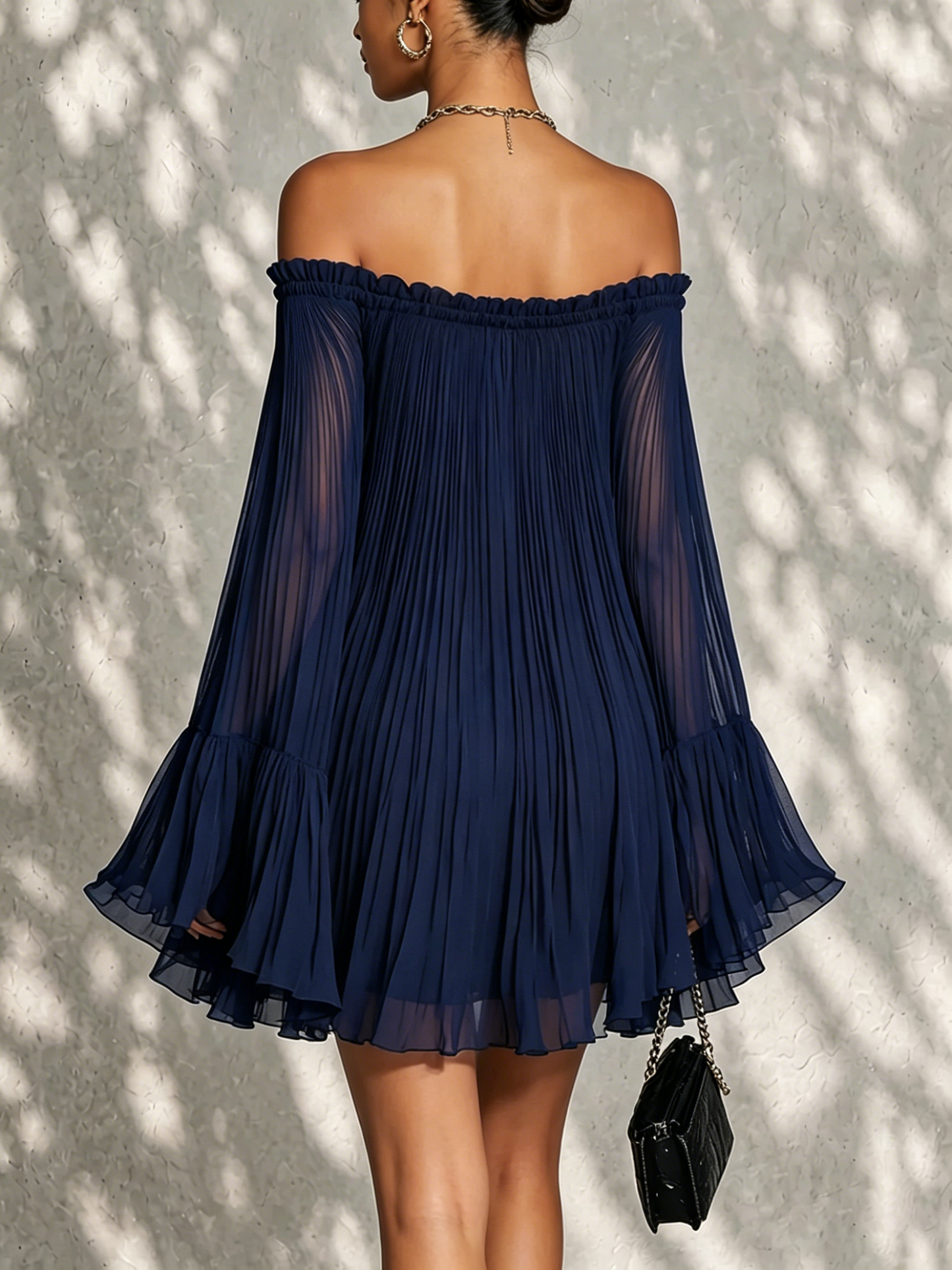 Beatrice | Minivestido azul campana