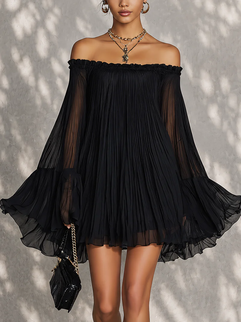 Ginevra | Minivestido negro campana