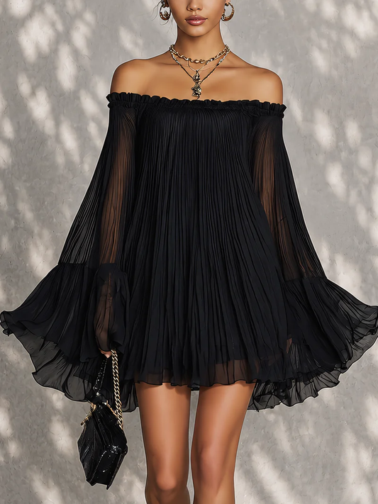 Ginevra | Minivestido negro campana