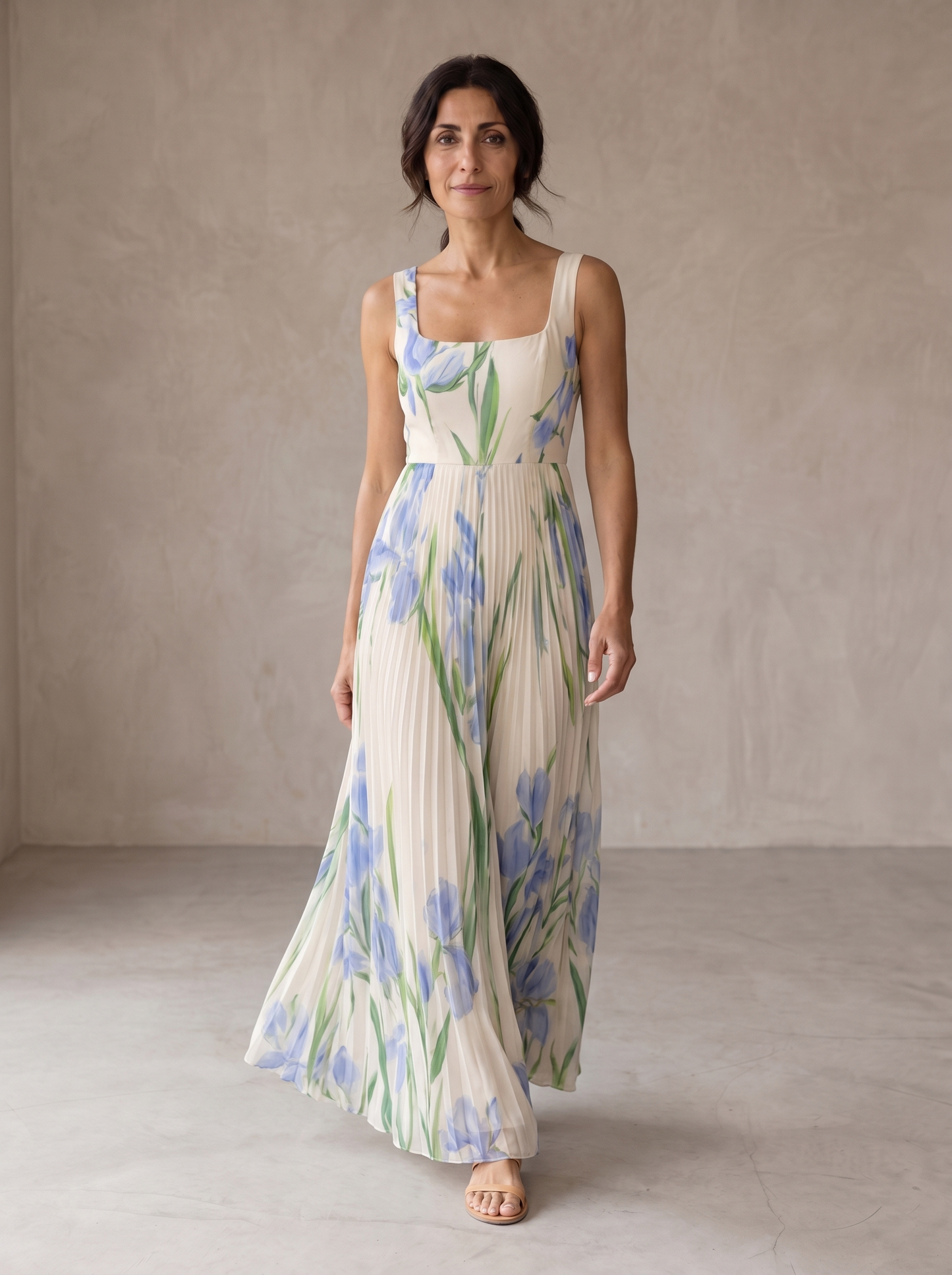 Oriah | Vestido Maxi Línea A Floral