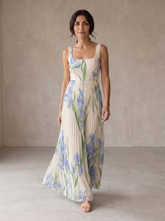 Oriah | Vestido Maxi Línea A Floral